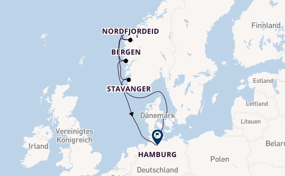 Norwegen ab Kiel, Deutschland auf AIDAprima