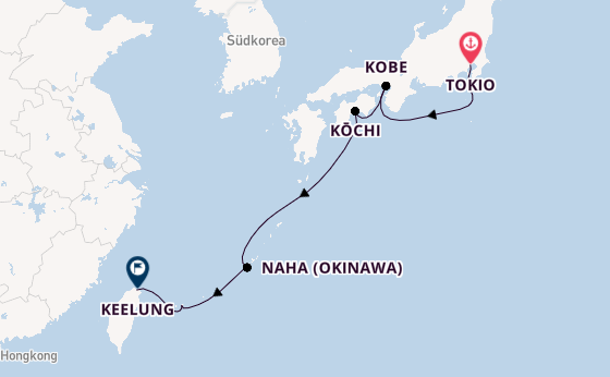 Japan ab Tokio, Japan auf der Explora III