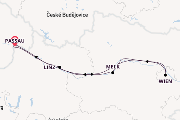 Donau vanaf Passau, Duitsland met de VIVA TWO
