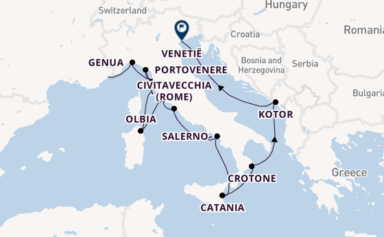 Westelijke Middellandse Zee vanaf Nice, Frankrijk met de Azamara Quest