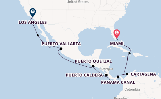 Central America from Miami, Florida, USA with the Norwegian Joy