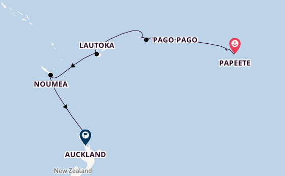 Polynesië vanaf Papeete, Frans-Polynesië met de Silver Whisper
