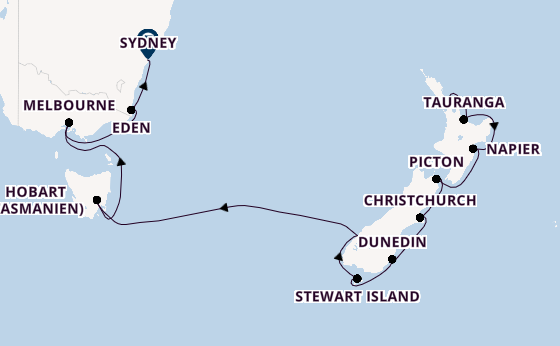 Australien und Neuseeland ab Auckland, Neuseeland auf der Azamara Quest