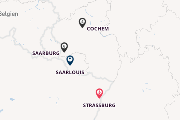 Saar ab Strassburg, Frankreich auf der MS Leonardo da Vinci