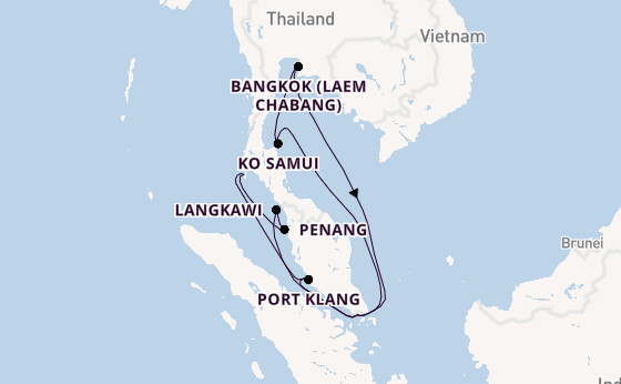 Südostasien ab Singapur, Singapur auf der Mein Schiff 6