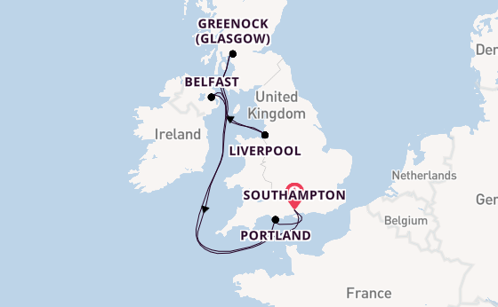 United Kingdom from Southampton, England with the Disney Wish
