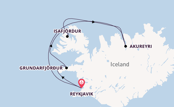 Arctic from Reykjavik, Iceland with the Evrima