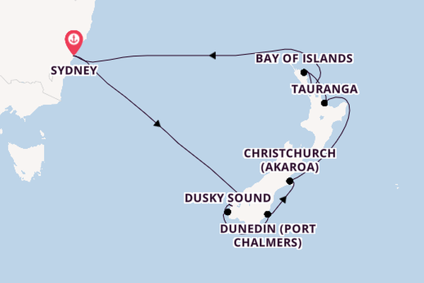 New Zealand from Sydney, Australia with the Celebrity Edge