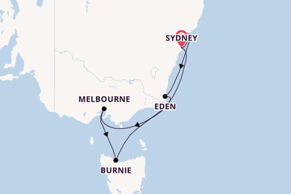Australië vanaf Sydney, Australië met de Norwegian Spirit