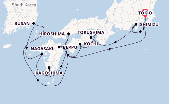 Japan vanaf Tokio, Japan met de Seven Seas Explorer