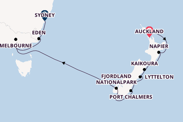 Australien und Neuseeland ab Auckland, Neuseeland auf der Seabourn Quest