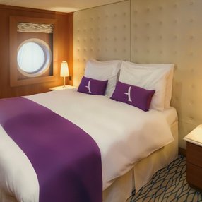 Come aboard the undefined and discover one of 81 cabin categories on a total of 11 decks that can accommodate 1400 passengers. Choose your dream cabin and feel at home on board the undefined!