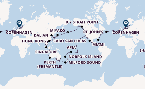 Round-the-World Trip from San Francisco, USA with the Azamara Quest