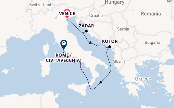 Mediterranean Sea from Venice, Italy with the Ilma