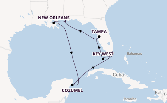 Western Caribbean from Miami, Florida, USA with the Azamara Quest