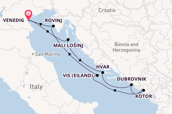 Oostelijke Middellandse Zee vanaf Venedig met de Royal Clipper