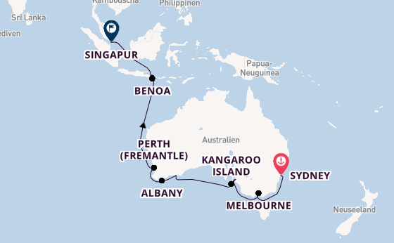 Australien ab Sydney auf der Norwegian Spirit