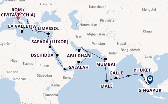 Mittelmeer ab Deutschland auf der Nautica