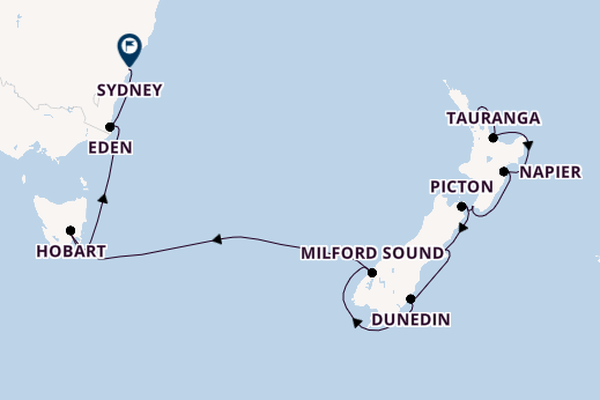 Australia and New Zealand from Auckland, New Zealand with the Azamara Onward