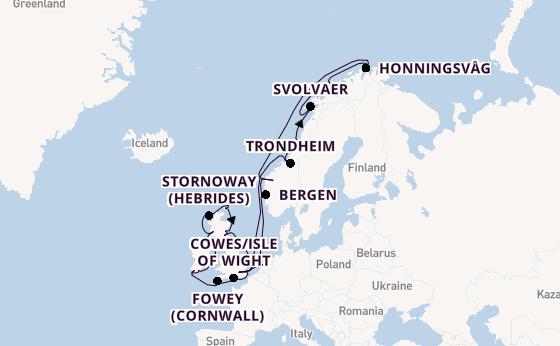 British Isles from London, England, United Kingdom with the Seabourn Quest