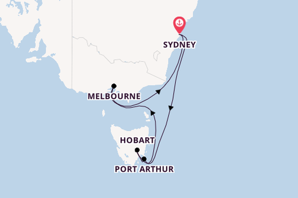 Australia from Sydney, Australia with the Crown Princess