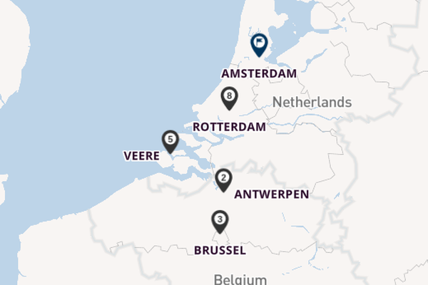 Maas vanaf Brussel, België met de VIVA MOMENTS