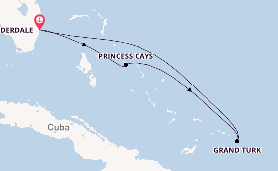 Caribbean vanaf Fort Lauderdale, Verenigde Staten met de Enchanted Princess