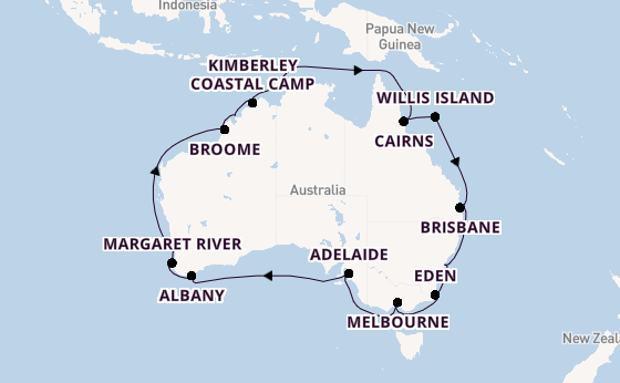 Australia from Sydney, Australia with the Grand Princess