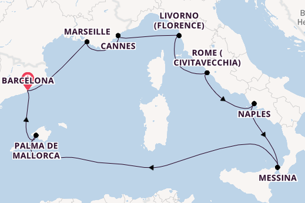 Western Mediterranean from Barcelona, Spain with the Norwegian Breakaway