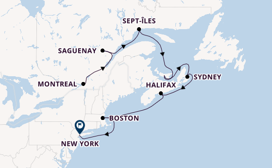USA Ostküste ab Montreal, Kanada auf der Seven Seas Prestige