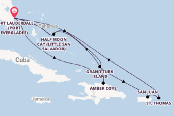 13 day cruise with the Nieuw Amsterdam to Fort Lauderdale (Port Everglades)