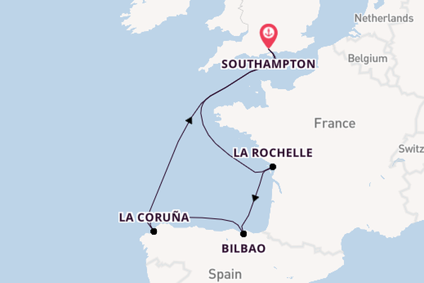 British Isles from Southampton, England with the MSC Virtuosa