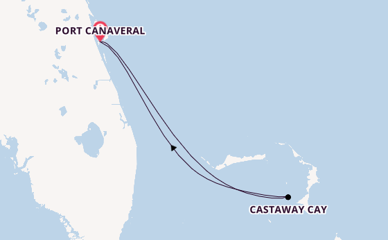 Caribbean vanaf Port Canaveral, Verenigde Staten met de Disney Fantasy