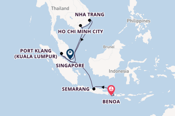 12 day voyage from Benoa