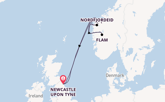 8 day cruise from Newcastle upon Tyne