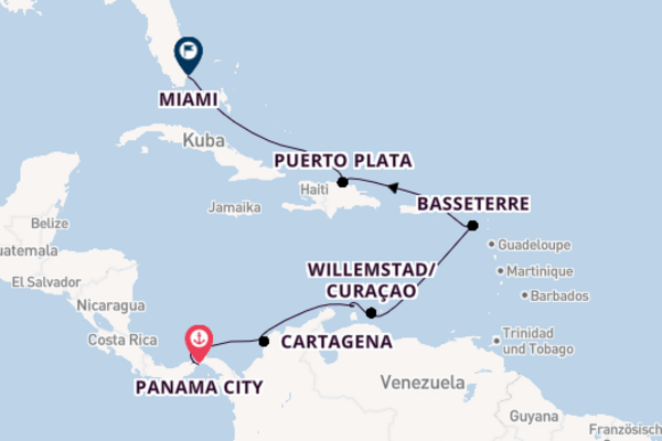Norwegian Jade – Panamakanal & Karibik