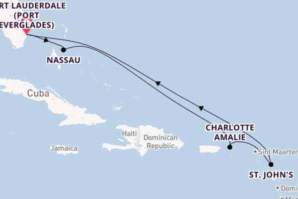 Caribbean from Fort Lauderdale (Port Everglades), Florida with the Freedom of the Seas