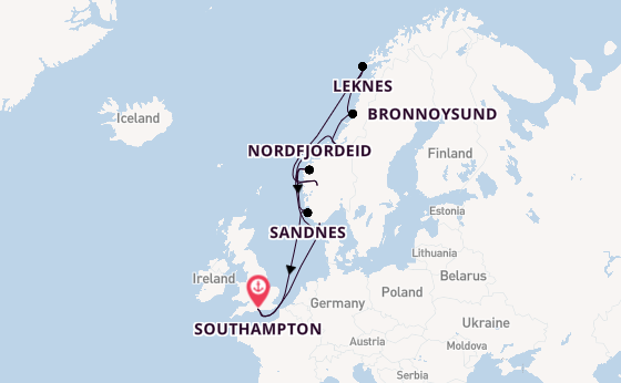 Norway from Southampton, England with the EXPLORA IV