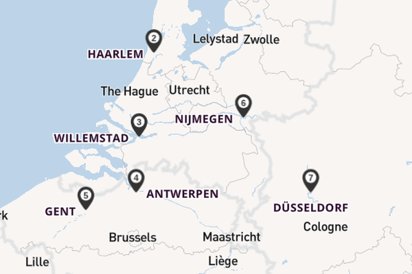 Rhein ab Köln, Deutschland auf der DCS Amethyst 2