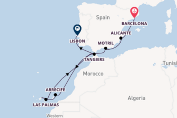 11 day trip from Barcelona to Lisbon