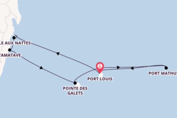 Kreuzfahrt mit der Le Champlain nach Port Louis