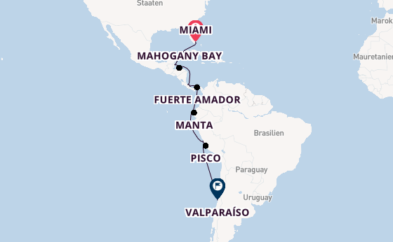 Mittelamerika ab Miami auf der Azamara Quest