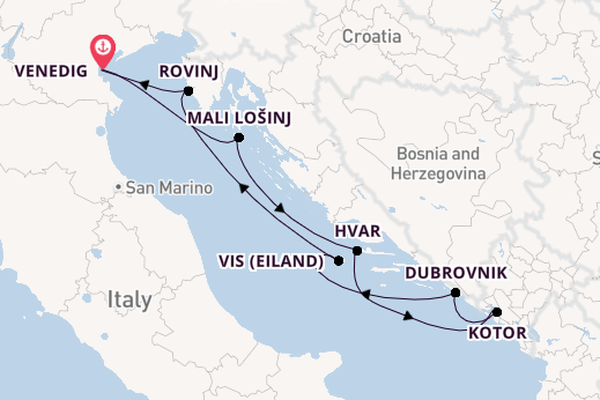 Oostelijke Middellandse Zee vanaf Venedig met de Royal Clipper