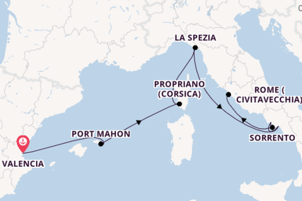 Western Mediterranean from Valencia with the Balmoral