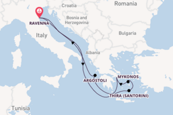 8daagse cruise vanaf Ravenna