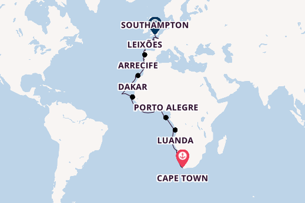 Africa from Cape Town, South Africa with the Seabourn Quest