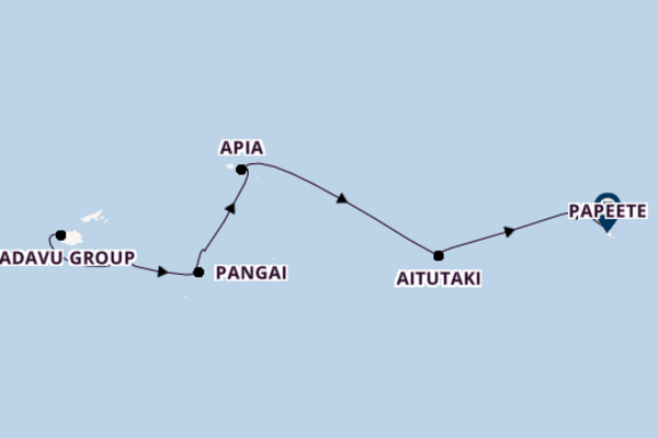 Polynesia from Lautoka, Fiji with the Seabourn Pursuit