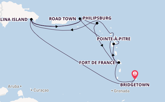 Caribbean from United Kingdom with the MSC Opera