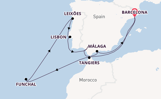 Western Mediterranean from Barcelona, Spain with the Celebrity Equinox