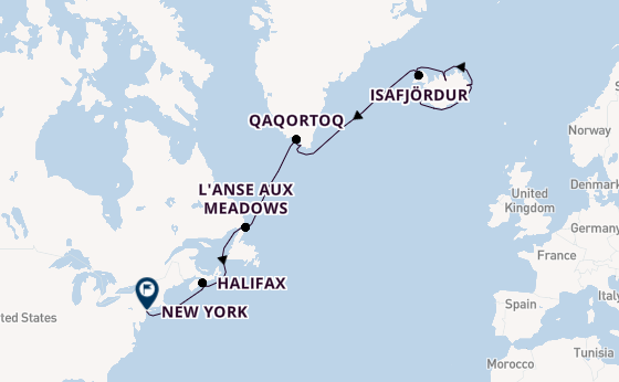 Transatlantic from Reykjavik, Iceland with the Viking Sea